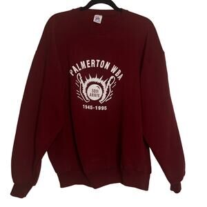 Vintage 90s Bowling WBA League Sweatshirt Size XL Palmerton PA 1995 50th Anniv